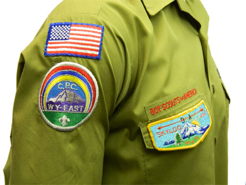 vintage 1960's Boy Scout shirt with patches