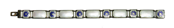 Vintage David Andersen enameled art deco sterling silver bracelet