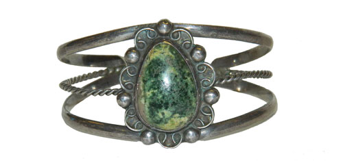 Vintage Mexican silver cuff bracelet