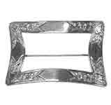 sterling silver belt buckle brooch