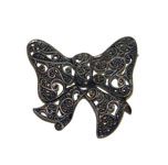 vintage JJ sterling silver bow