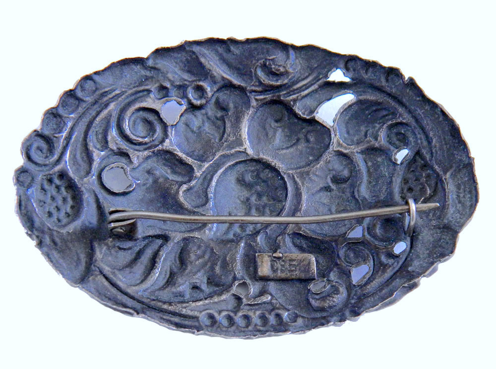 Yogya silver brooch