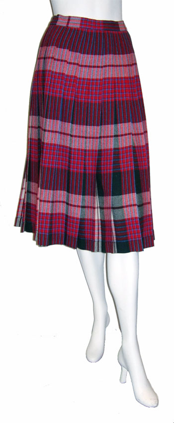 1950's reversible wool skirt