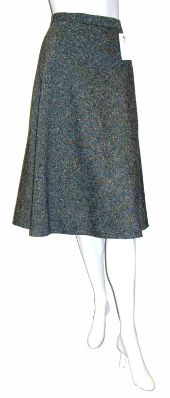 salt and pepper tweed skirt
