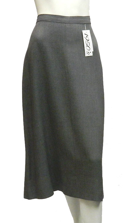 1950's grey rayon skirt
