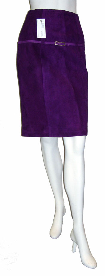 1960's purple suede skirt