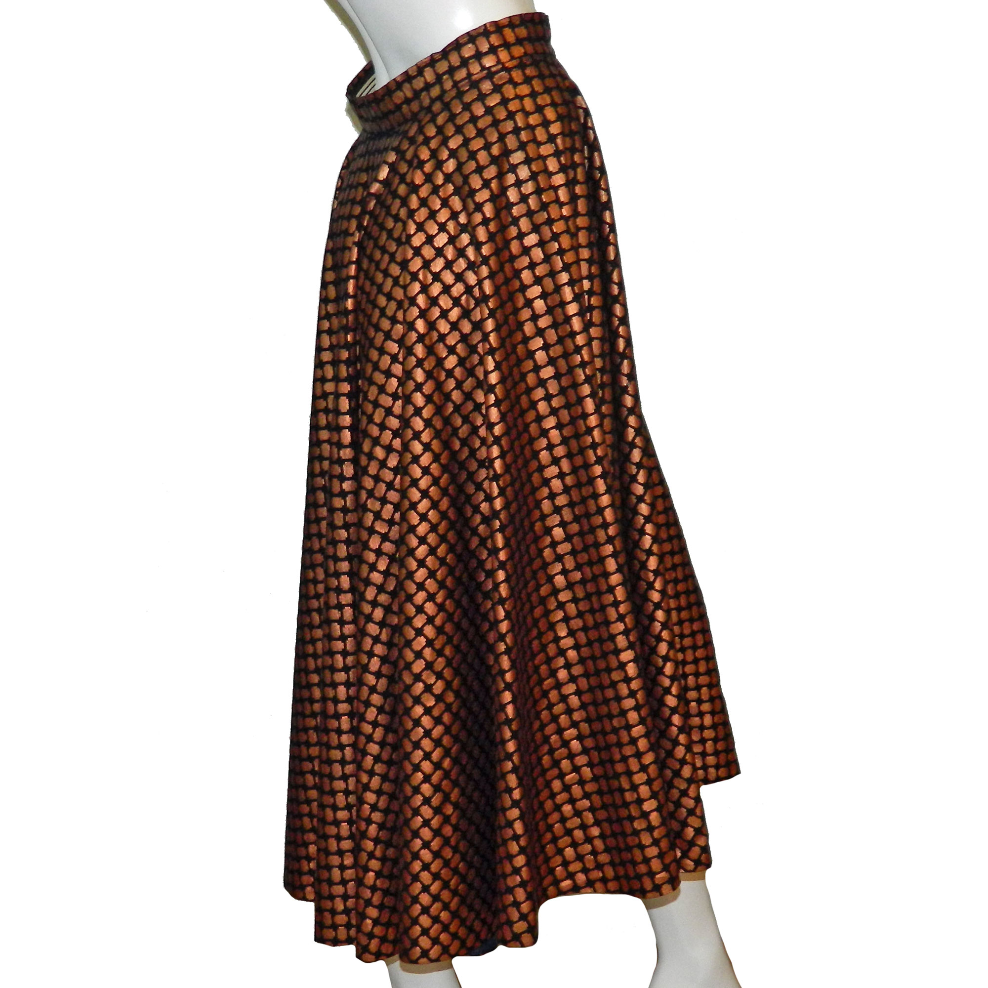 1950s copper circle skirt
