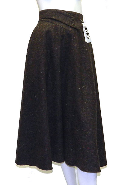 Vintage brown tweed skirt