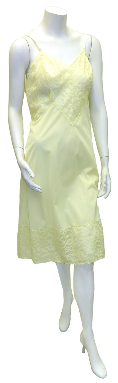 1960's Yellow Lace Slip
