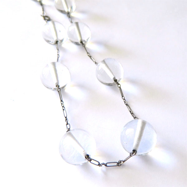 1920's sterling Pools of Light necklace