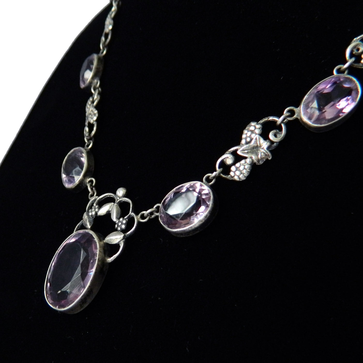 Sterling amethyst necklace