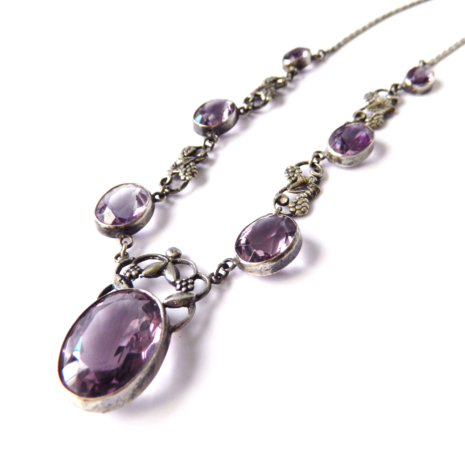 Sterling amethyst necklace