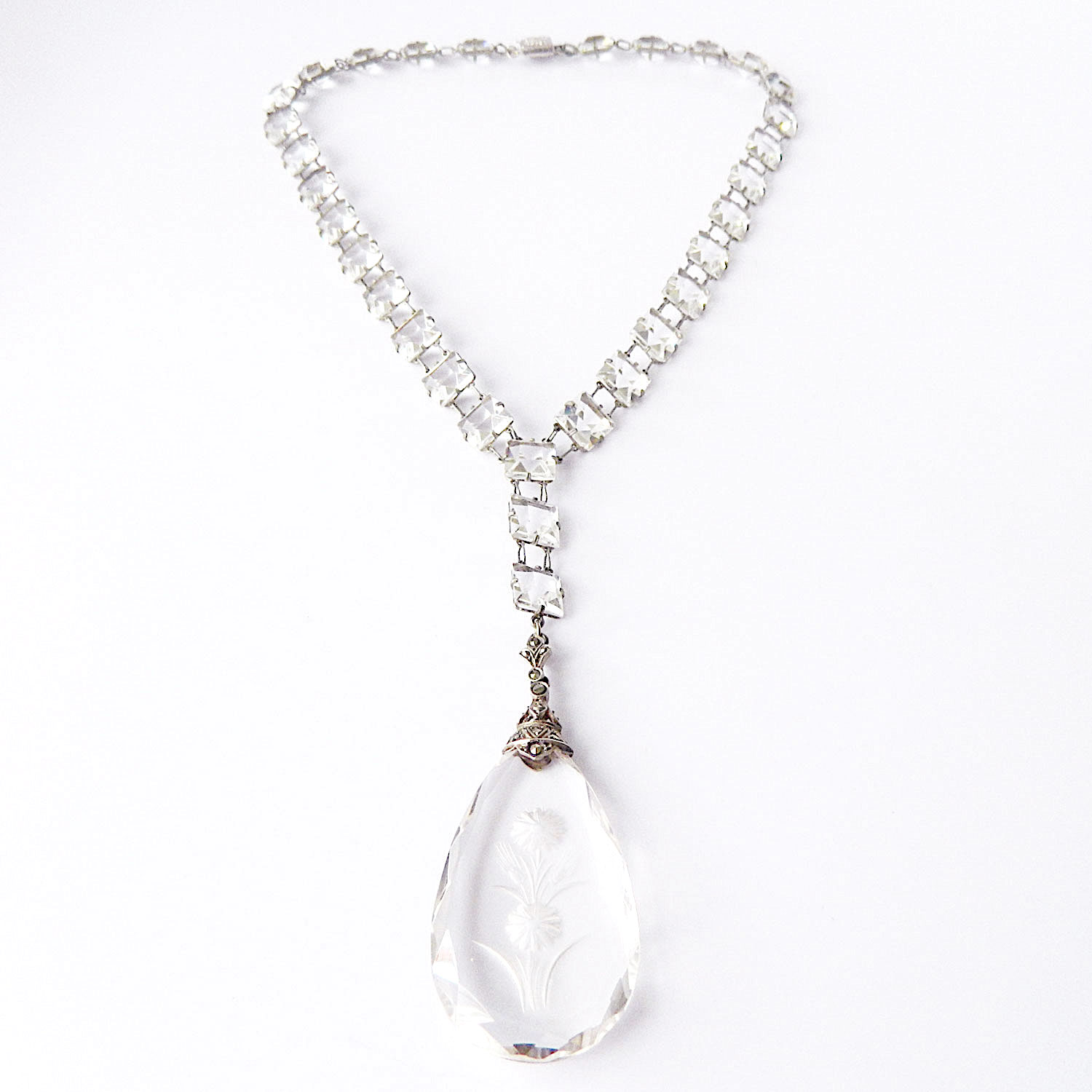 antique crystal necklace