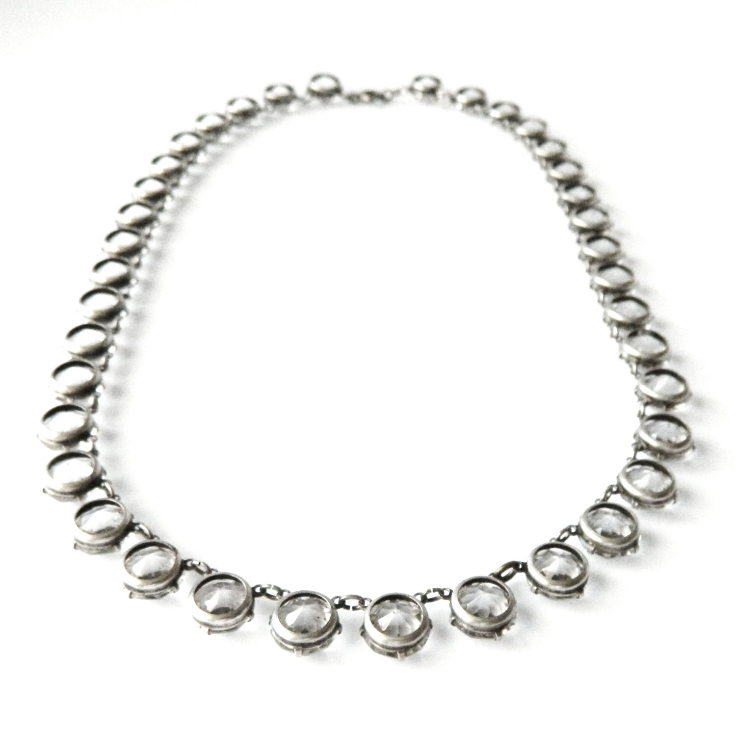 1920's art deco sterling necklace