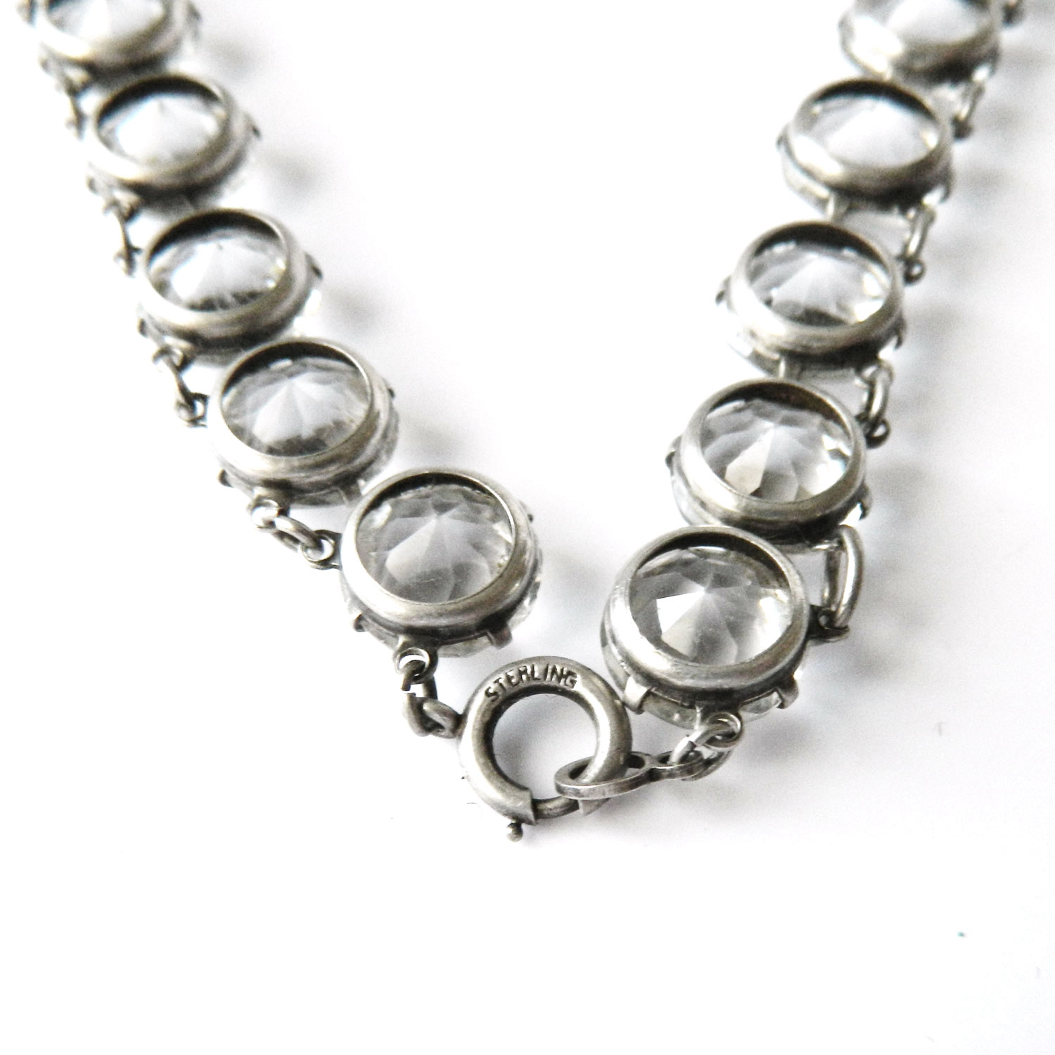 1920's art deco sterling necklace