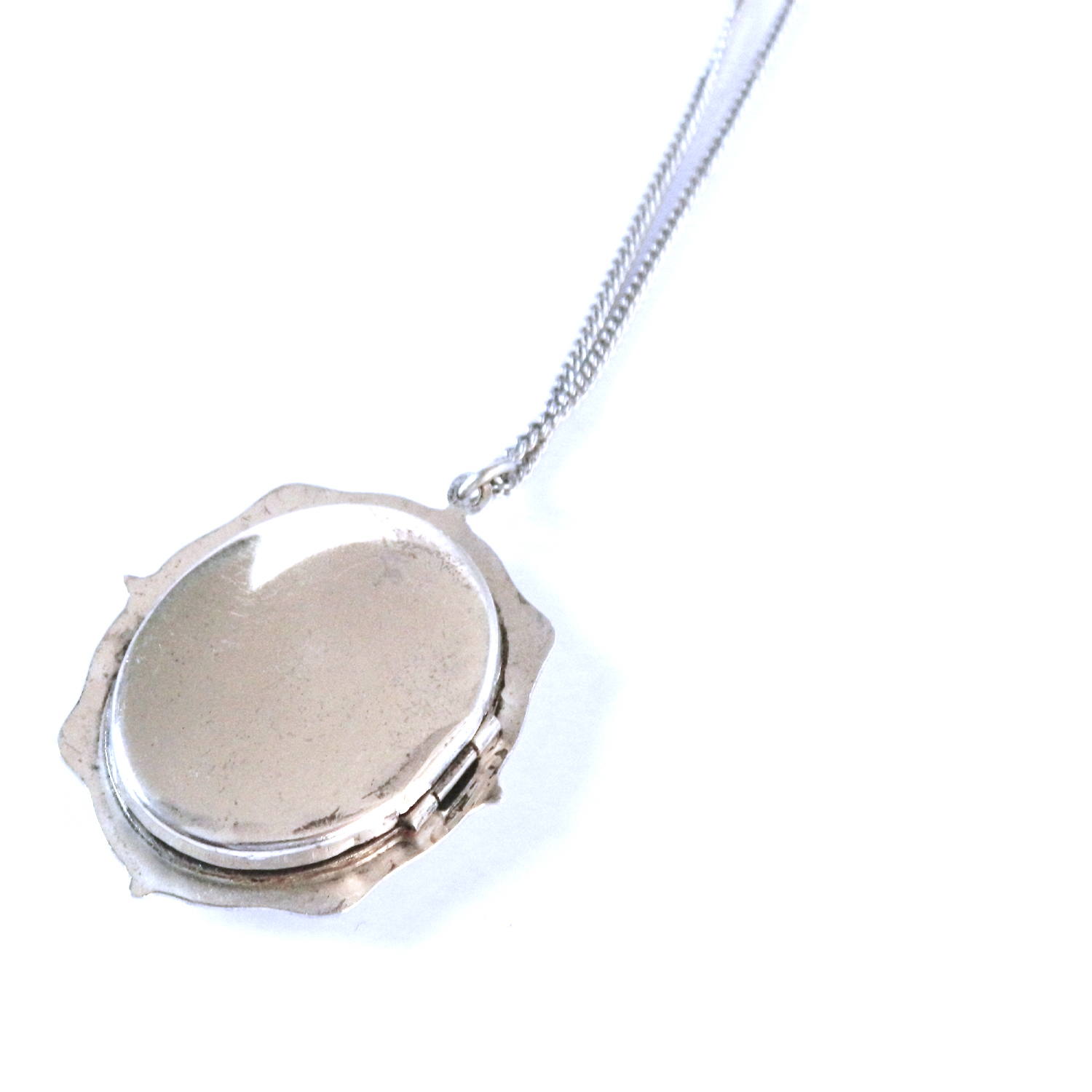 Sterling silver locket necklace