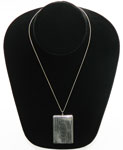 Sterling silver locket pendant necklace