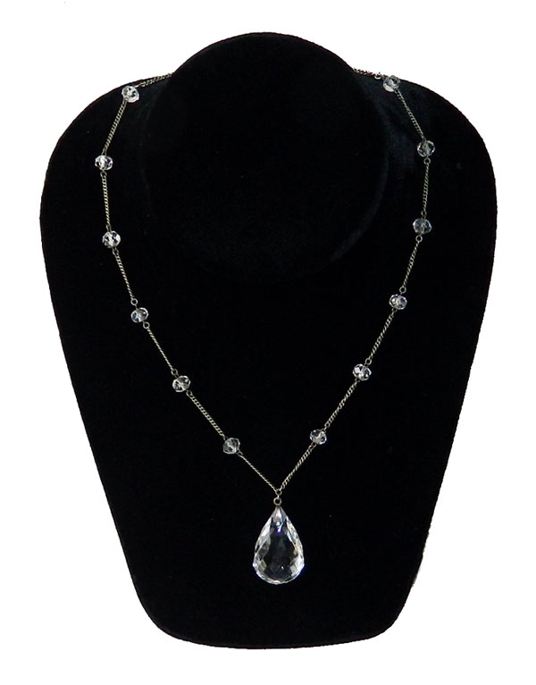 Pools of light crystal necklace