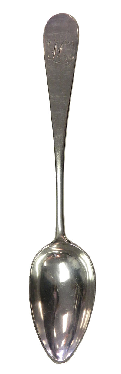 Antique P Gallard serving spoon