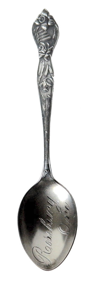 Antique sterling silver souvenir spoon Roesburg Oregon