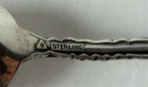 Antique sterling silver Alaska souvenir spoon