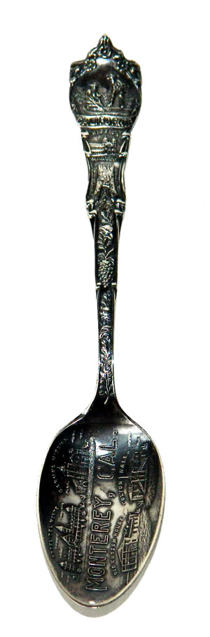 Antique sterling silver souvenir spoon Monterey California