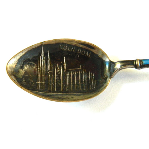 Enameled Koln Germany souvenir spoon