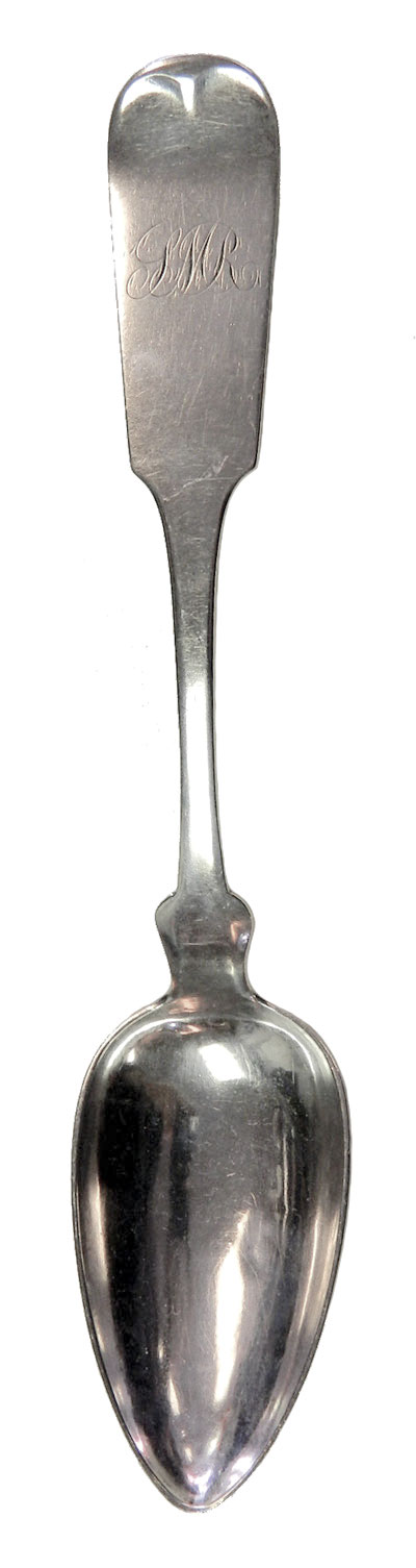 Antique TC Garrett Philadelphia Coin Silver Serving Spoon