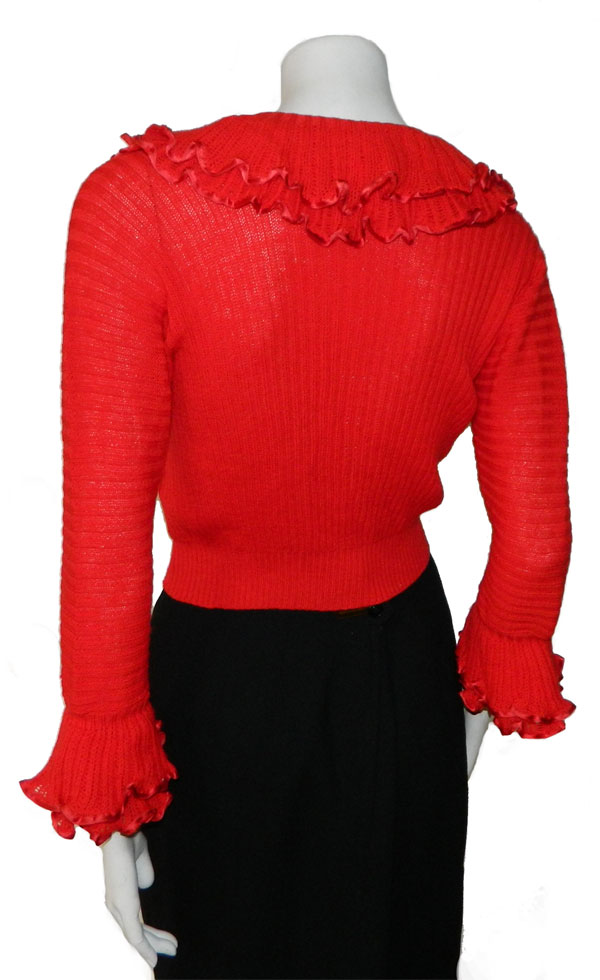 vintage red sweater
