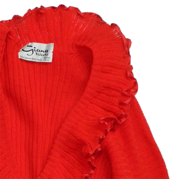 vintage red sweater