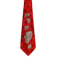 1940s red tie