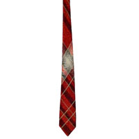 1950's red plaid tie