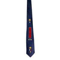 1950's blue tie