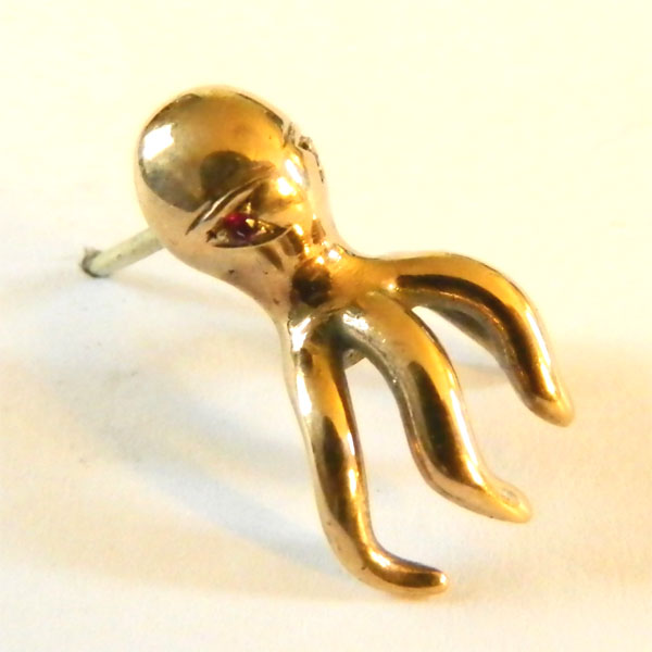 Vintage octopus tie tack