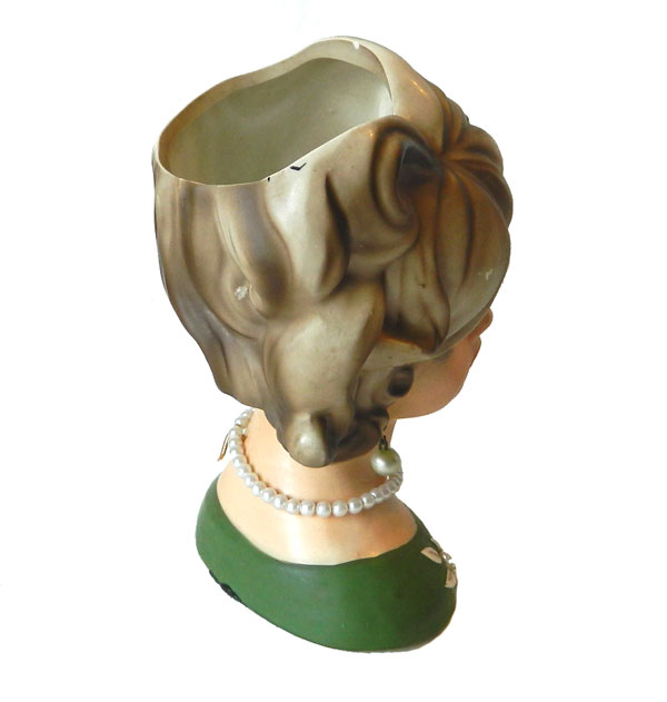 Vintage lady head vase