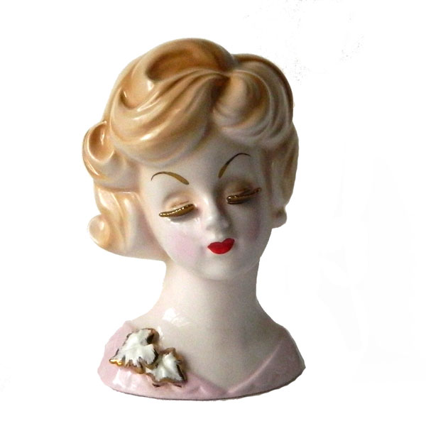1950's Norcrest lady head vase
