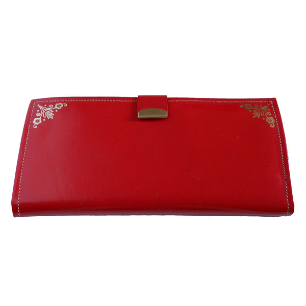 Vintage Red Leather Wallet