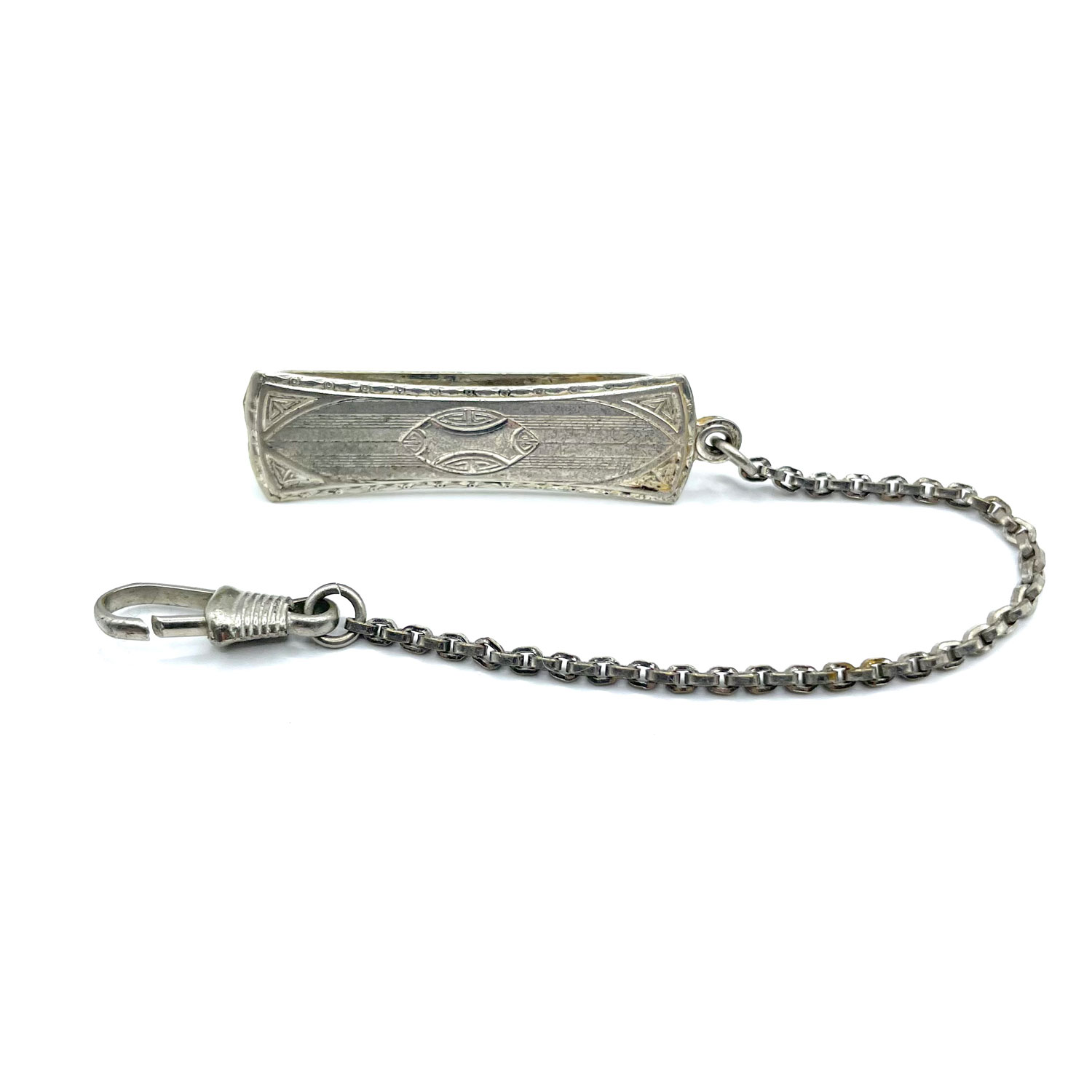 Antique watch chain and fob