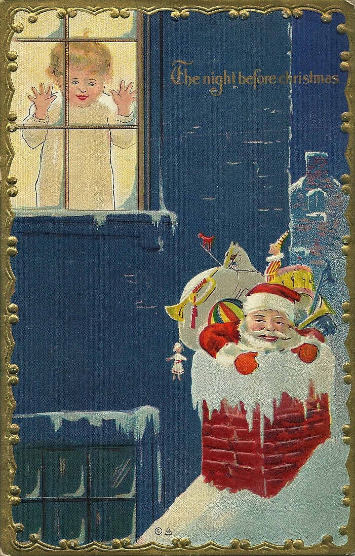 antique Christmas postcard