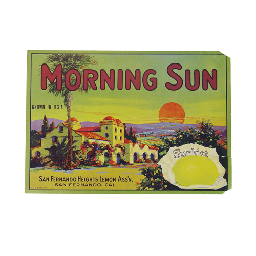 Sunkist crate label