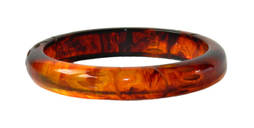 amber bakelite bangle
