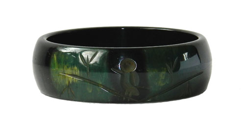carved bakelite bangle