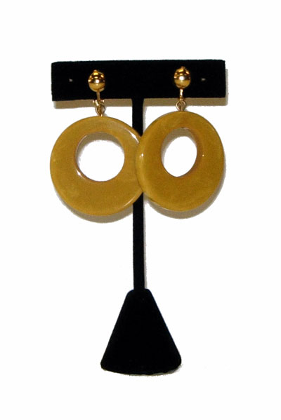 Bakelite hoop earrings