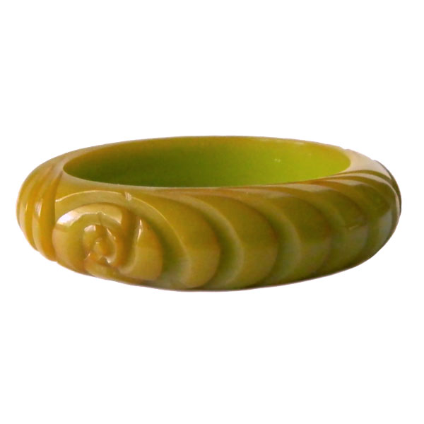 carved bakelite bangle