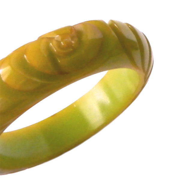 carved bakelite bangle