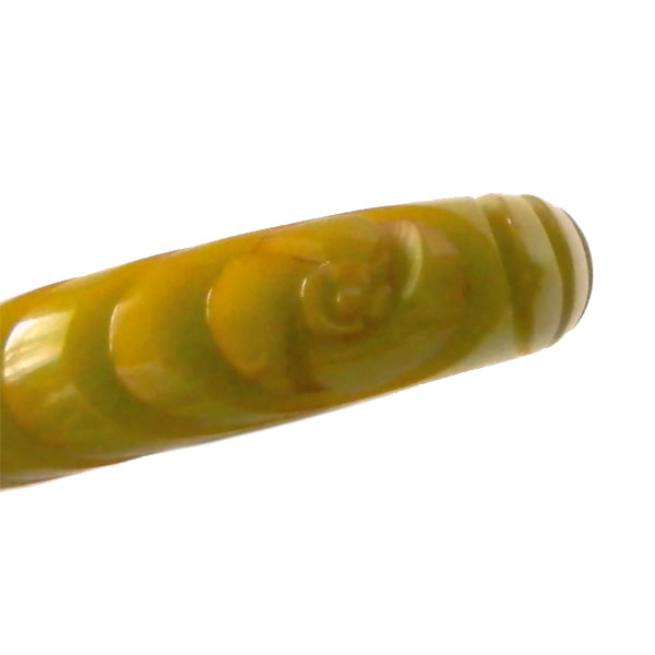 carved bakelite bangle