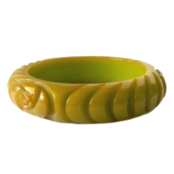 carved bakelite bangle