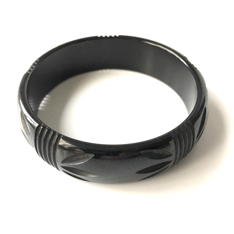 carved bakelite bangle