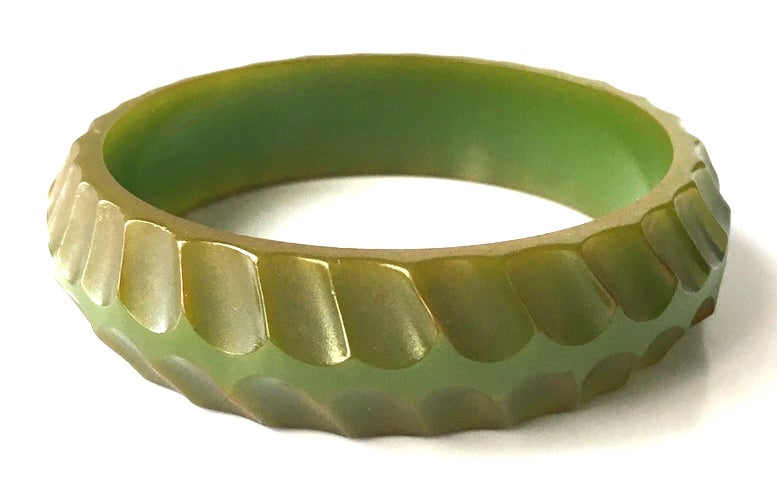 carved bakelite bangle