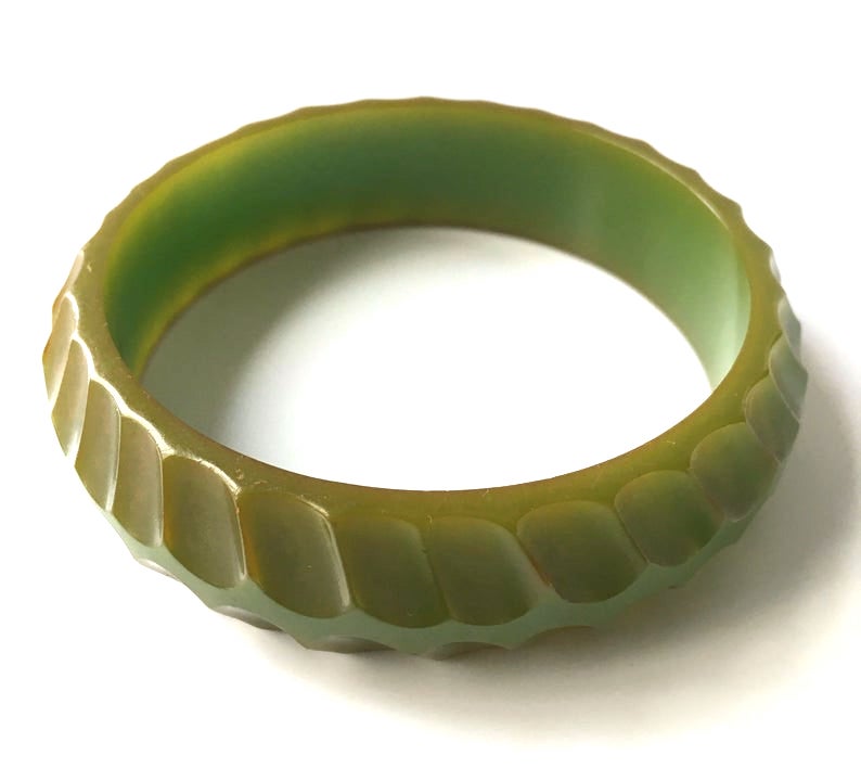 carved bakelite bangle